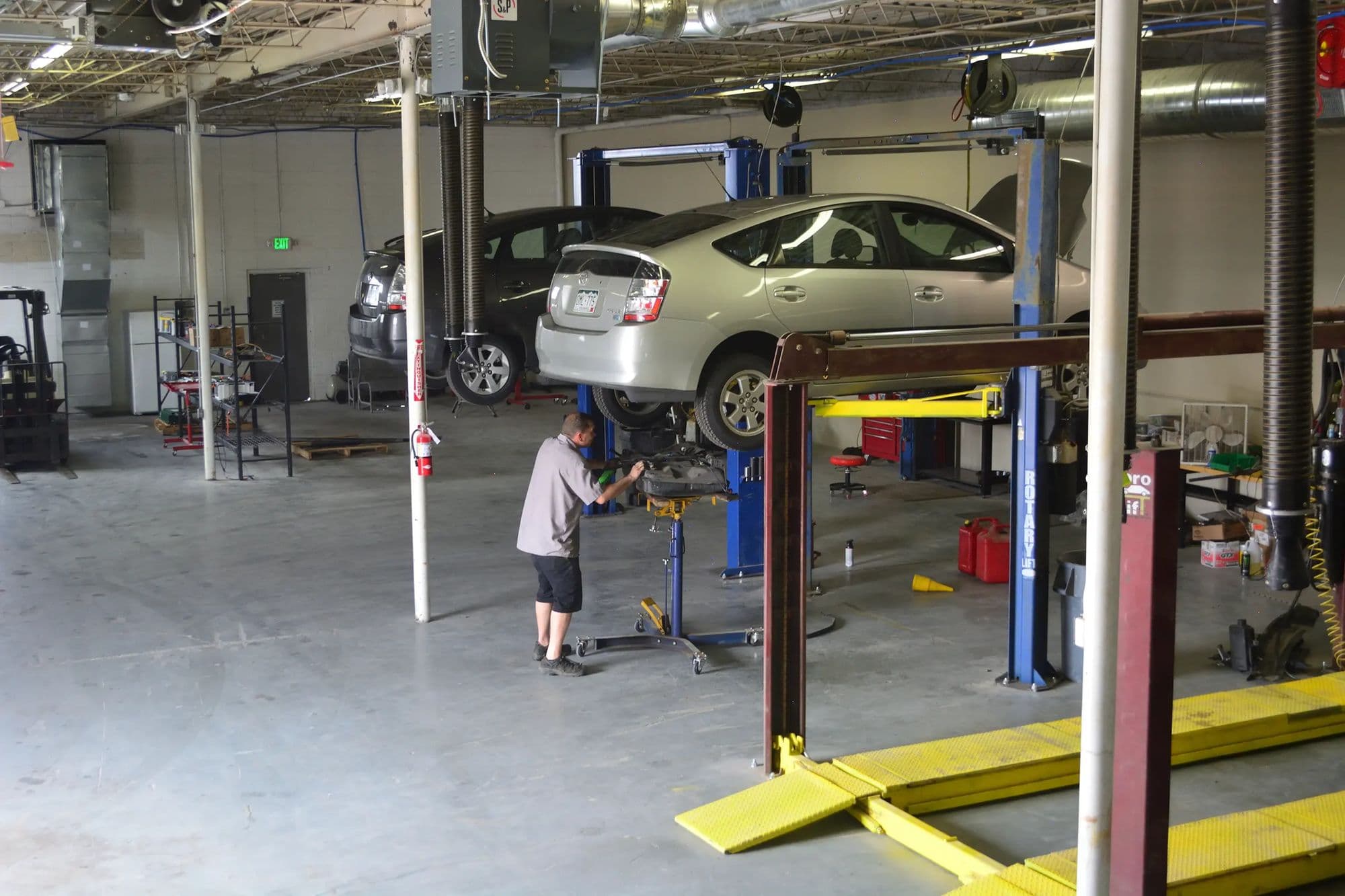 The shop floor at Mile Hybrid